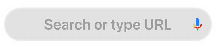 Google organic and paid search box