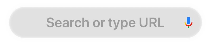 Google organic and paid search box